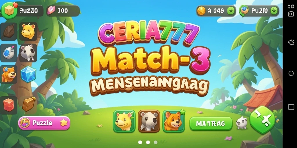 Tampilan antarmuka yang ceria dan interaktif dalam CERIA777.