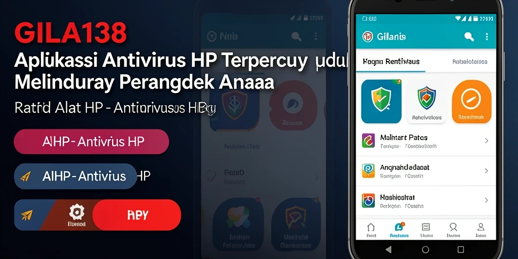 Tampilan antarmuka GILA138 yang sederhana dan efektif sebagai Antivirus HP.