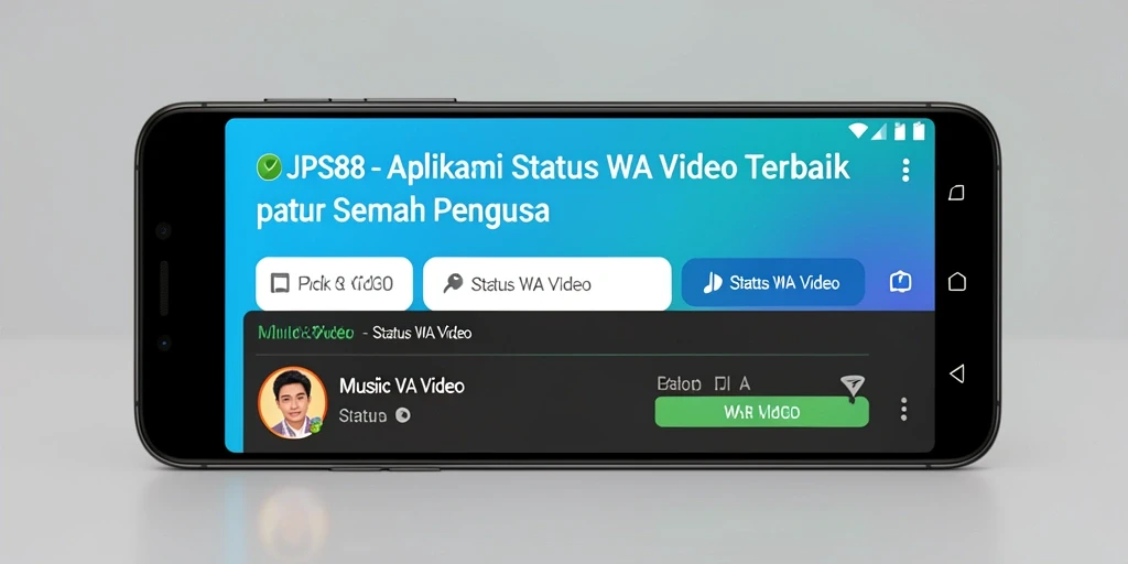 Tampilan antarmuka JPS88 yang menarik dan fungsional untuk Status WA Video.