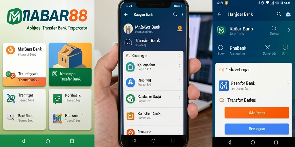Antarmuka utama MABAR88 yang intuitif untuk transaksi Transfer Bank.